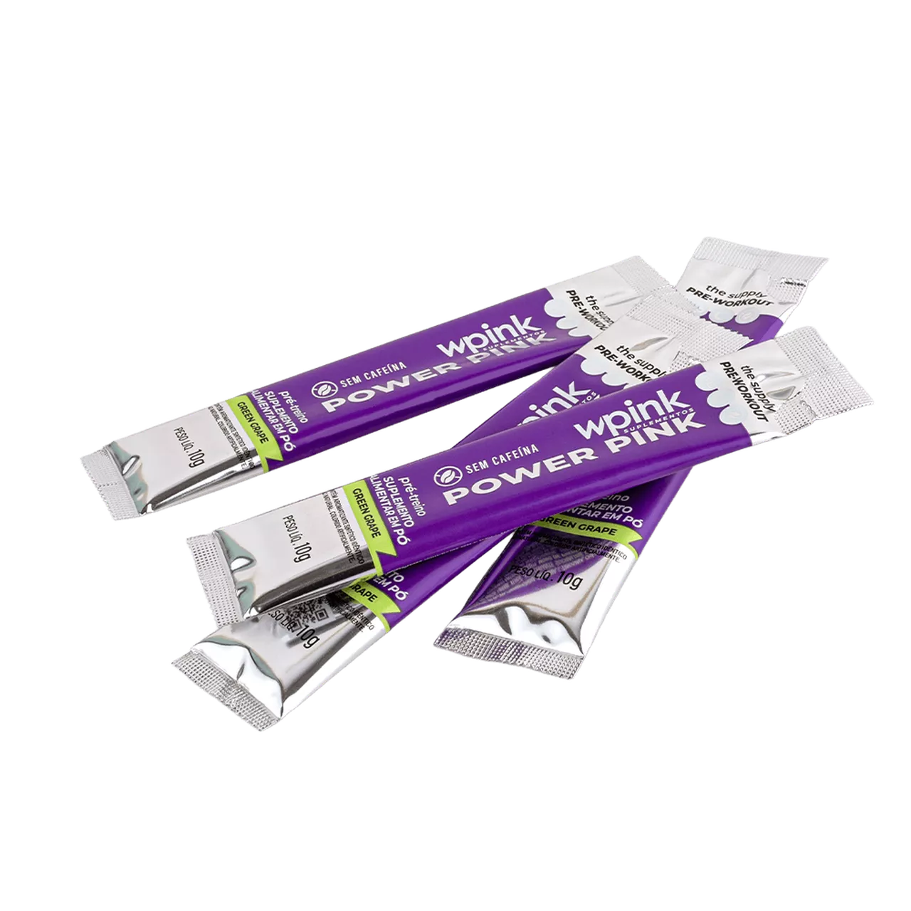 power pink sem cafeína de uva verde - pré-treino - 300g - Imagem 12